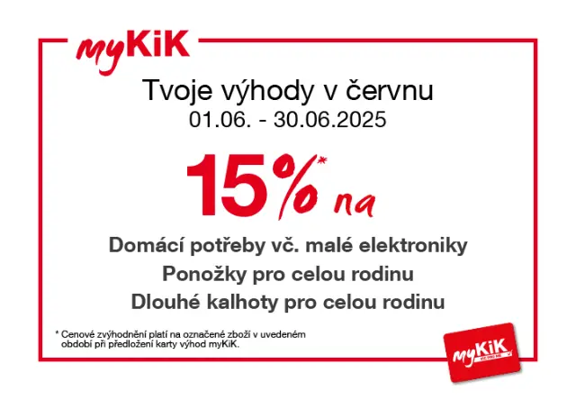 Ušetři ještě víc s kartou výhod myKiK ✓