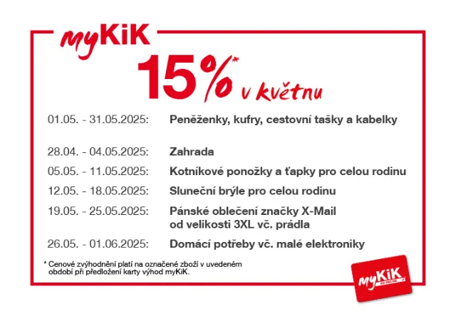 KARTA VÝHOD myKiK: VÍC PRO MĚ ✓